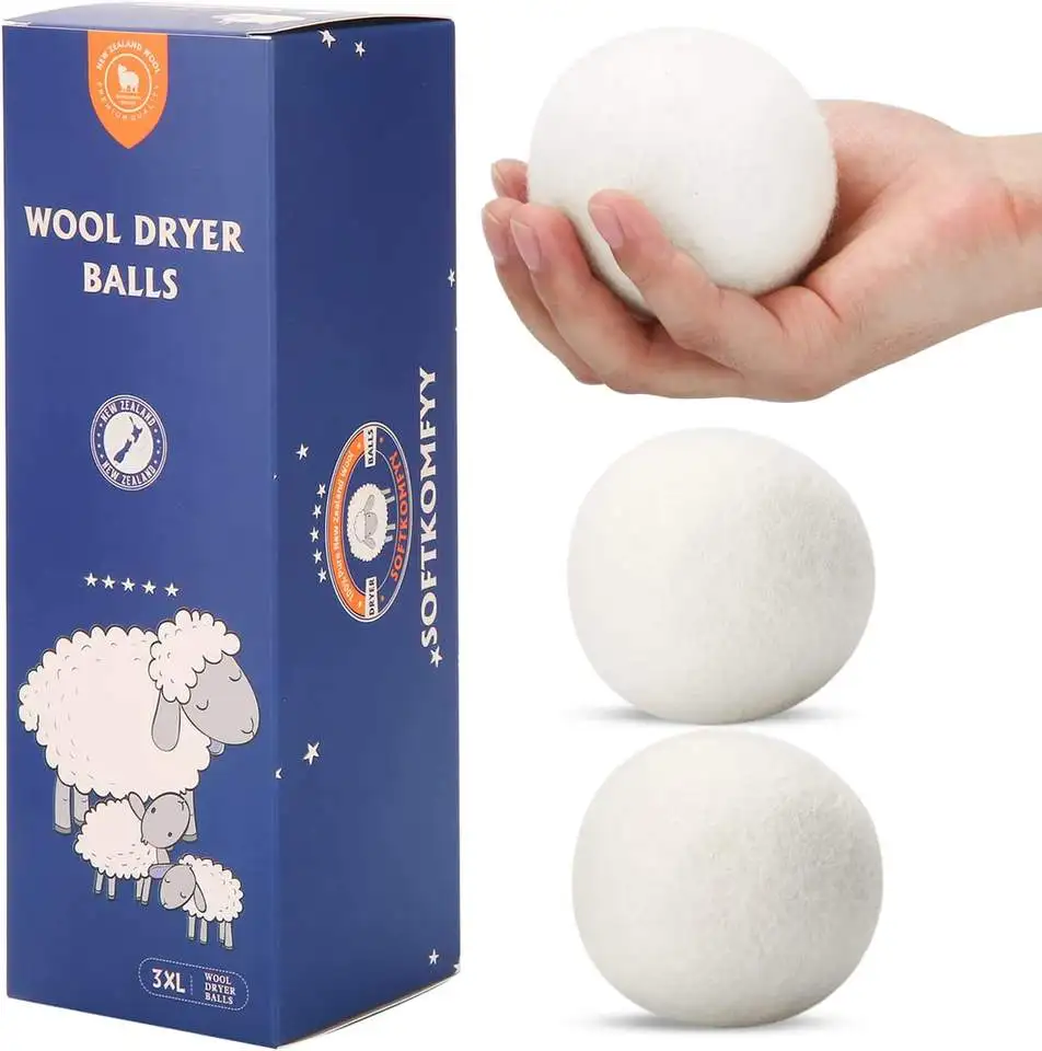 Best Selling Products 2023 New Trending in USA private label Organic Wool Dryer Balls for Laundry Washing Machine