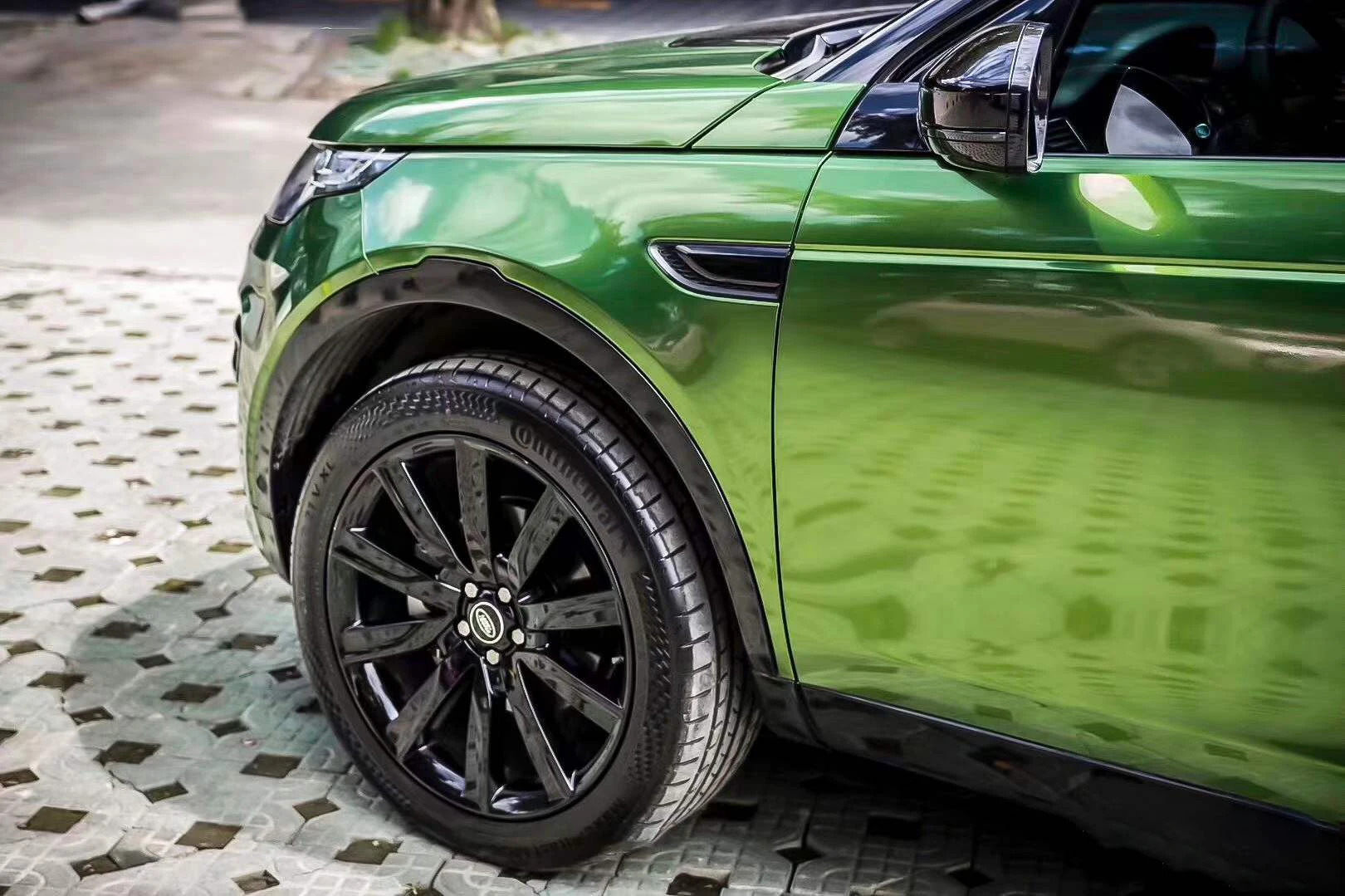 Ультраглянцевая подложка из ПЭТ без апельсиновой корки оригинальная краска Mamba зеленая автомобильная пленка