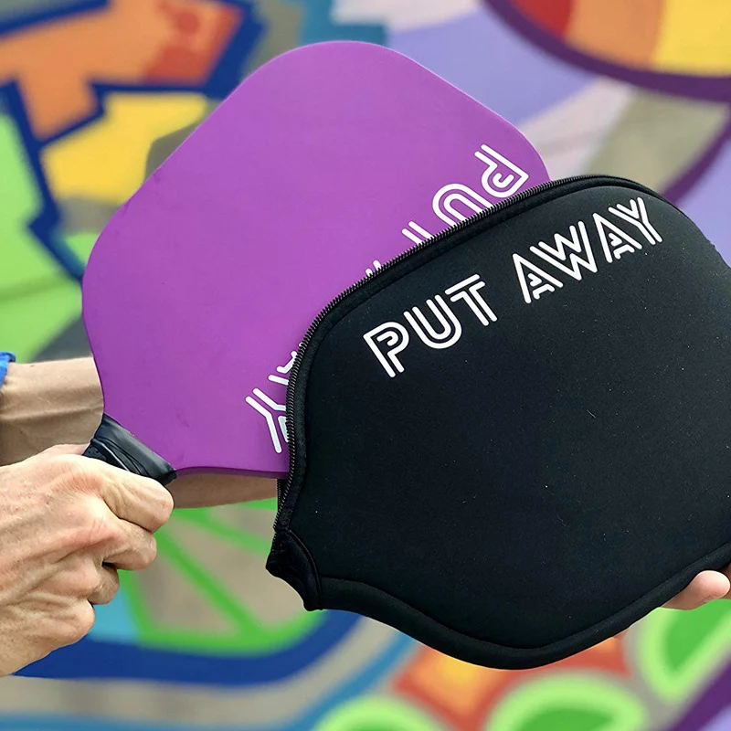 Custom Neoprene Paddle Cover Protective Paddle Sleeve Racket Cover Racquet Cover Accessories Compatible with Pickleball Sports