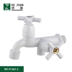 Hot Sale Plastic Bibcock Water Faucet Tap Double Bibcock Faucet