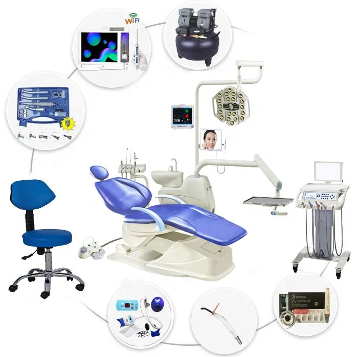 CE Certified High Quality Foshan Dental Unit Set high standard dental chair set dental parts