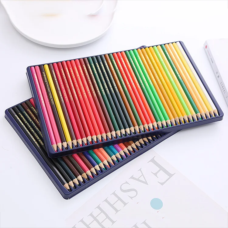Cheap Wholesale Recycled Wooden 72 Colouring Pencils School kids Pastel Color Sketch Drawing Painting Pencil Set