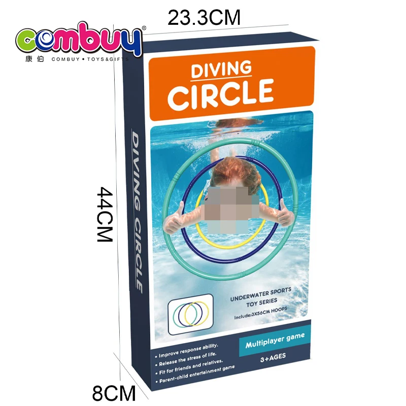 Underwater sport game circle set kids swimming diving toys