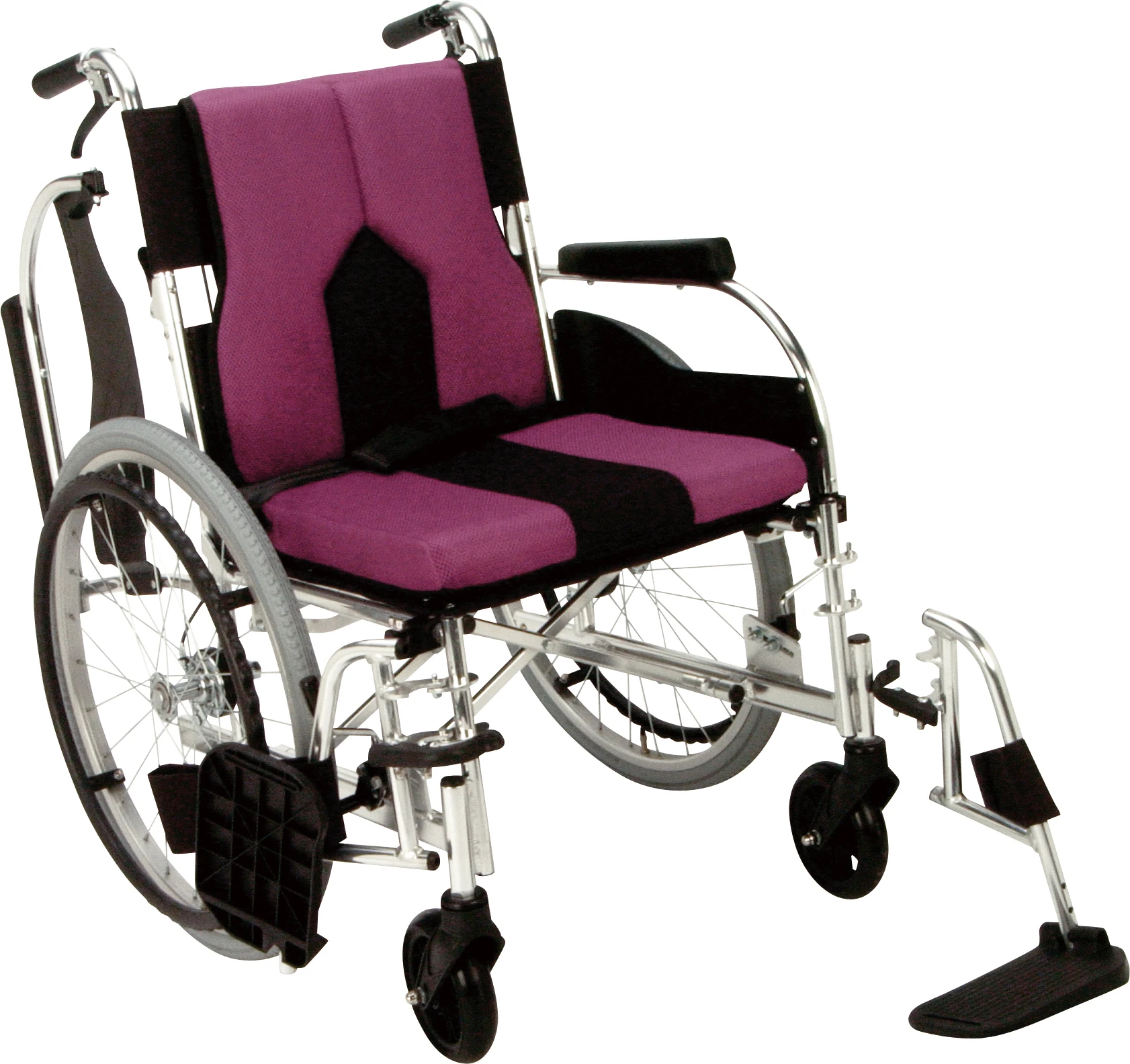 Highly breathable comfortable lightweight foldable wheelchair used