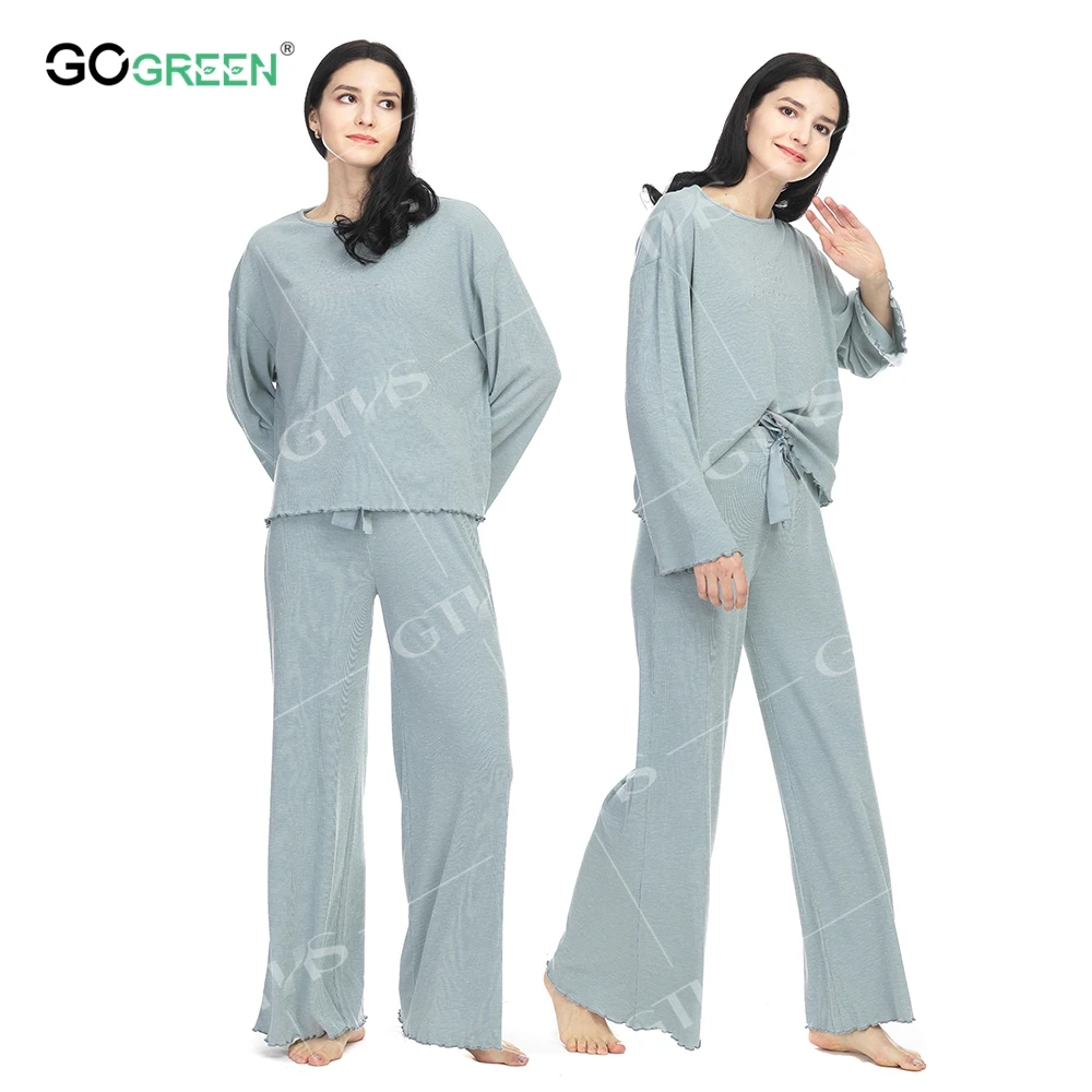 Knitted Quality Control High Quality Knitwear Homefitness Pajama Set Woman