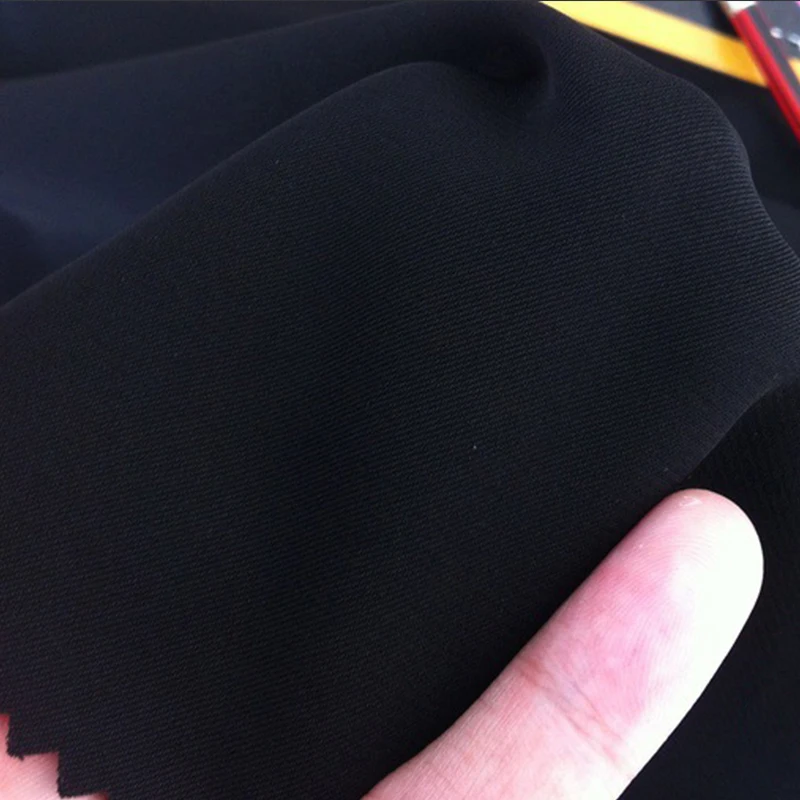 Nida Fabric/Jet Black Abaya Fabric