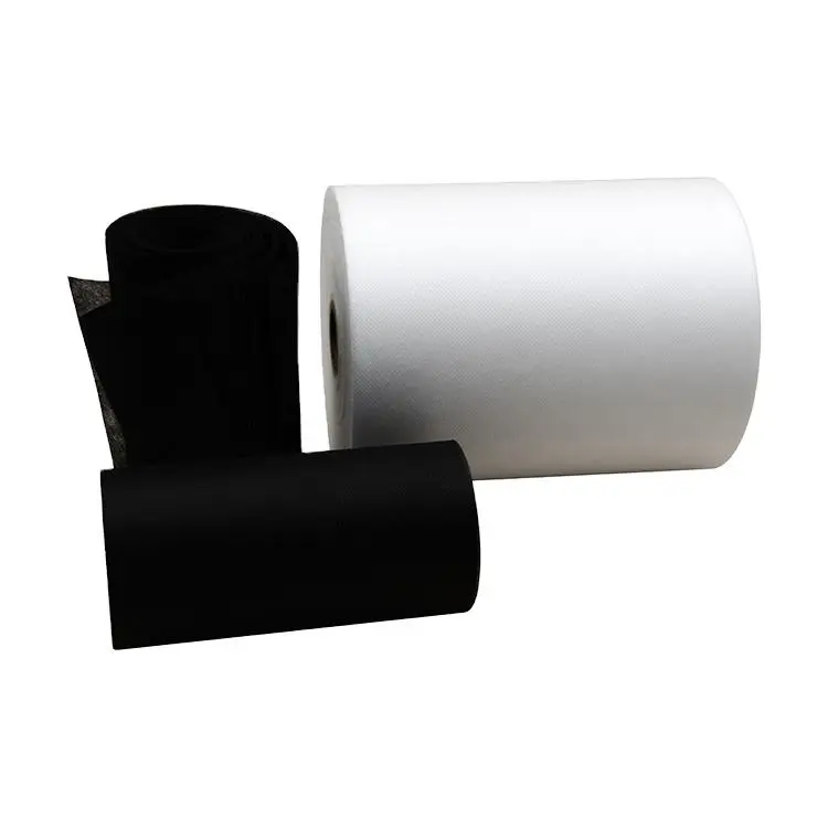 Thickness RPET Spunbond Non Woven Fabric Cloth Roll With Beautiful And Clear Lines