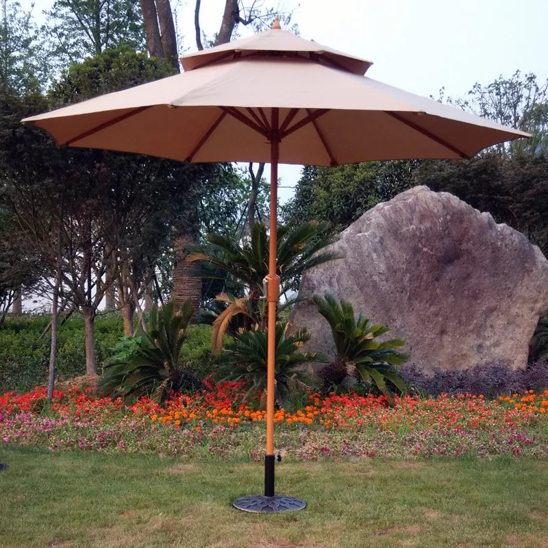 Hot Sellers 9Ft/2.7M 8 Ribs Outdoor Patio Umbrella With Tile And Crack Factory Direct Garden Parasol Sun Umbrella