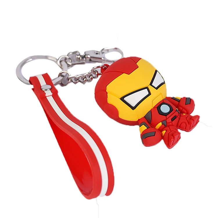 
New Arrival Marvel Hero 5.5cm Iron man Keychain Gift key chain ring Craft 