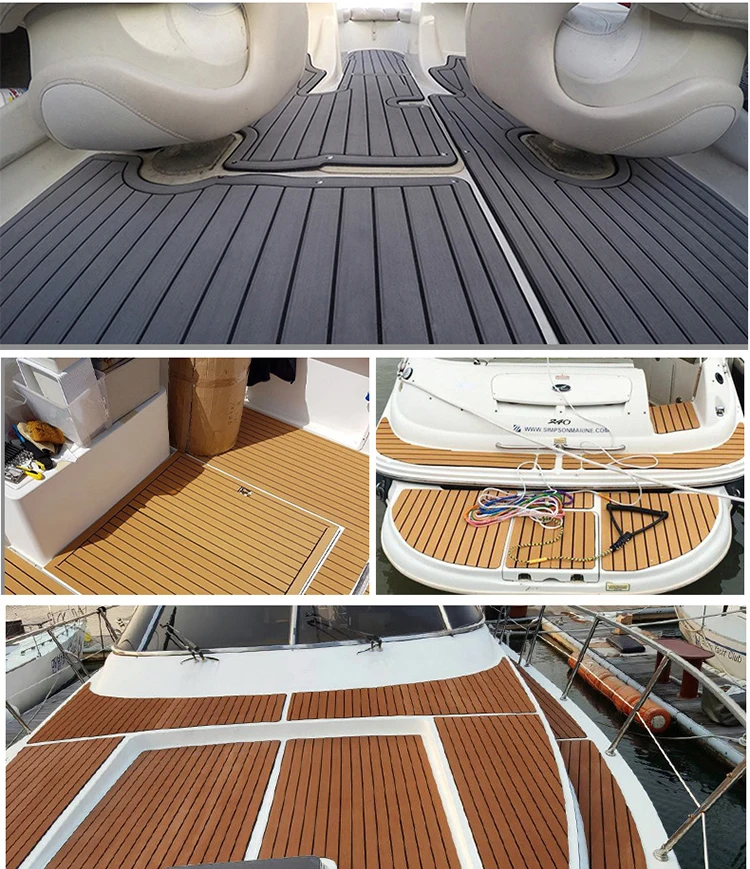 Luxury Waterproof EVA Non Slip Mat Flooring Sheet Boat Air Deck Marine Flooring Faux EVA Decking mat