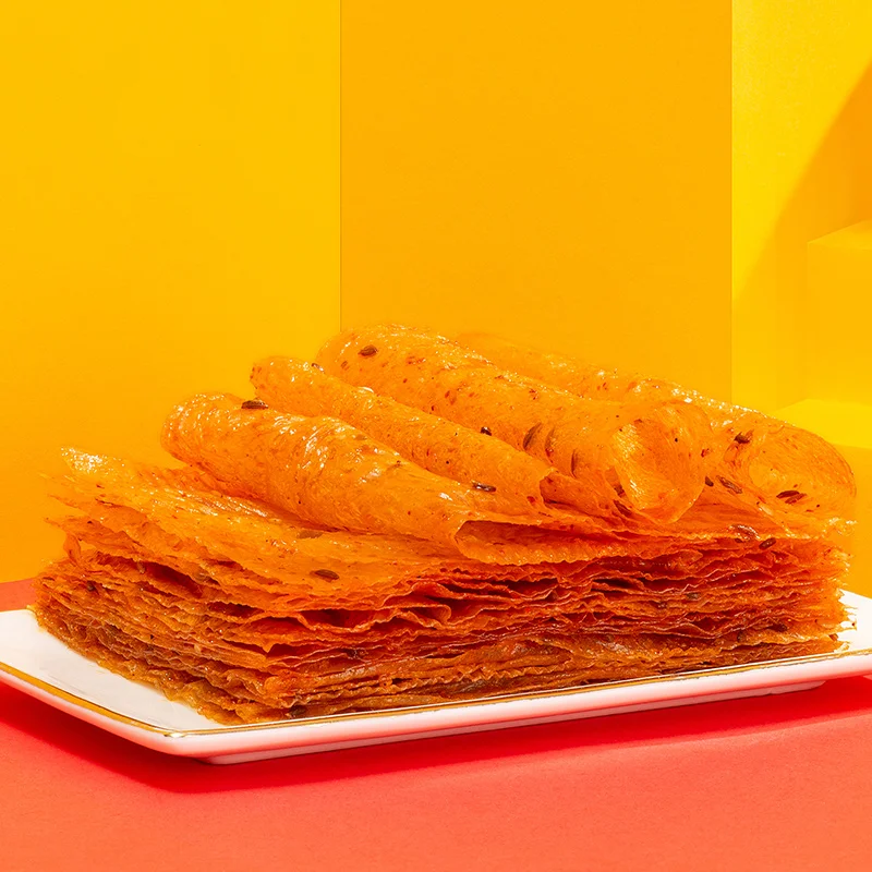 Chinese Special snacks Spicy Chilli Snack Bean Snacks 26g Genji Hot Spicy Beancurd Slice