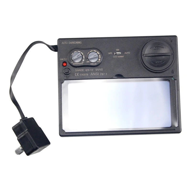 LED Light Solar Auto Darkening Filter Welding Polish Mask Helmet Welder Cap Welding Lens Welding Filter/True color