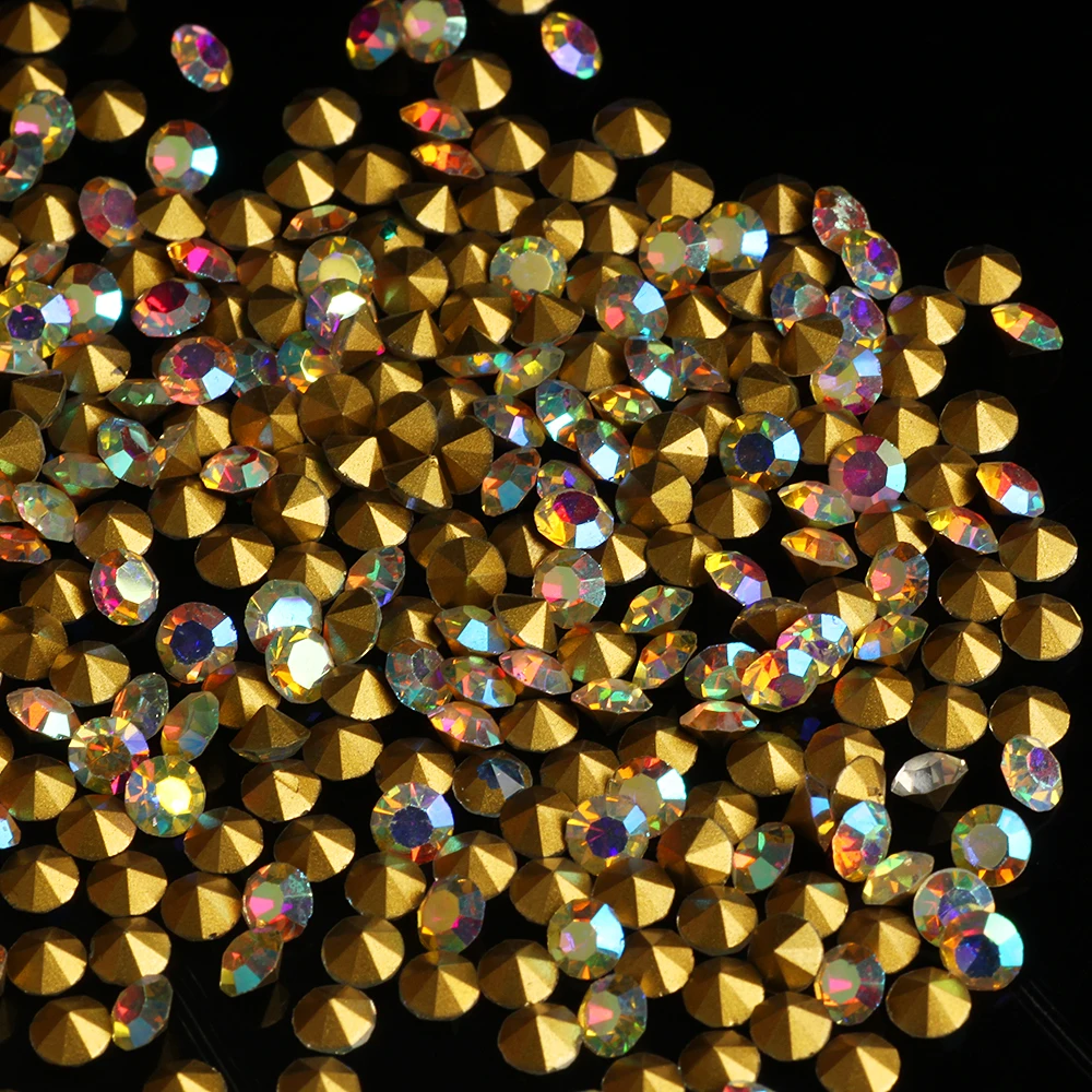 Rhinestones Decoration DIY Accessories Malachite Green Rhinestones Solid Color Glass Glitter Crystal Trim Rhinestones