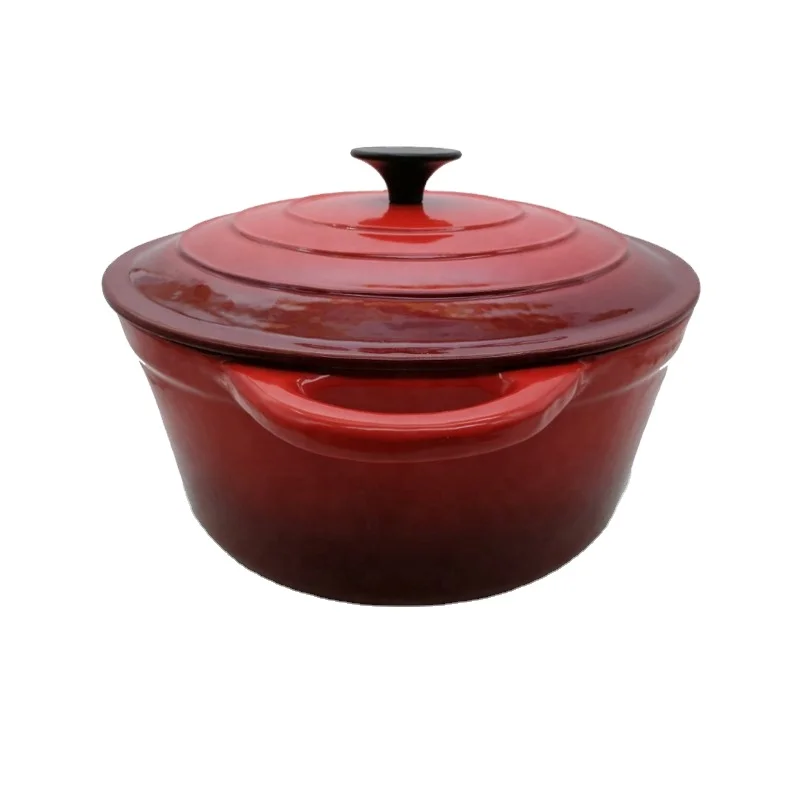 Custom Brand Cast Iron Dutch Ovens With Enamel Coating Hot Sale Hotpot Cast Iron Casserole Dish For Home