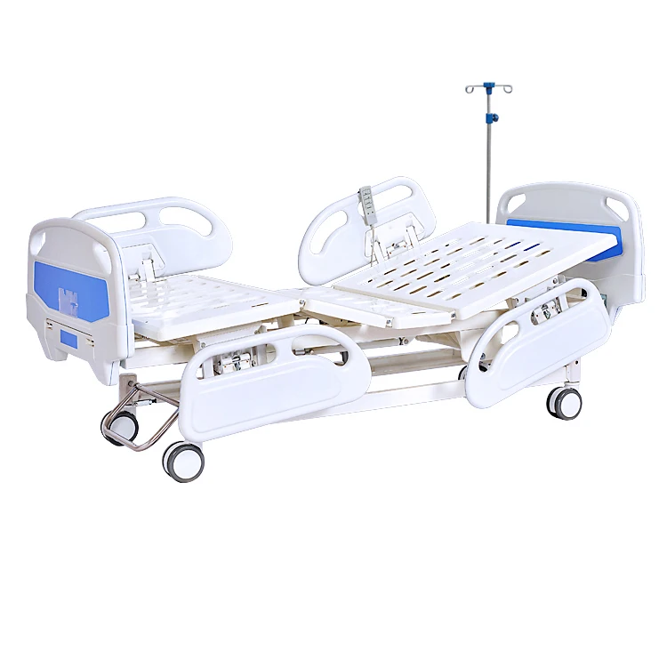 Hot sale epoxy coated abs guard rails 3 function cheap model patient electric hospital bed