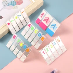 Manufacturers wholesale classification index stickers loose-leaf translucent digital index stickers sticky note