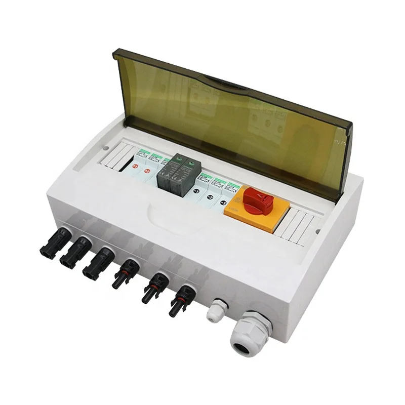 3 IN 1 OUT Three Strings PV Combiner Box 3 Way Waterproof ip65 DC 1000V Junction Box for Solar Panel Energy Storage System