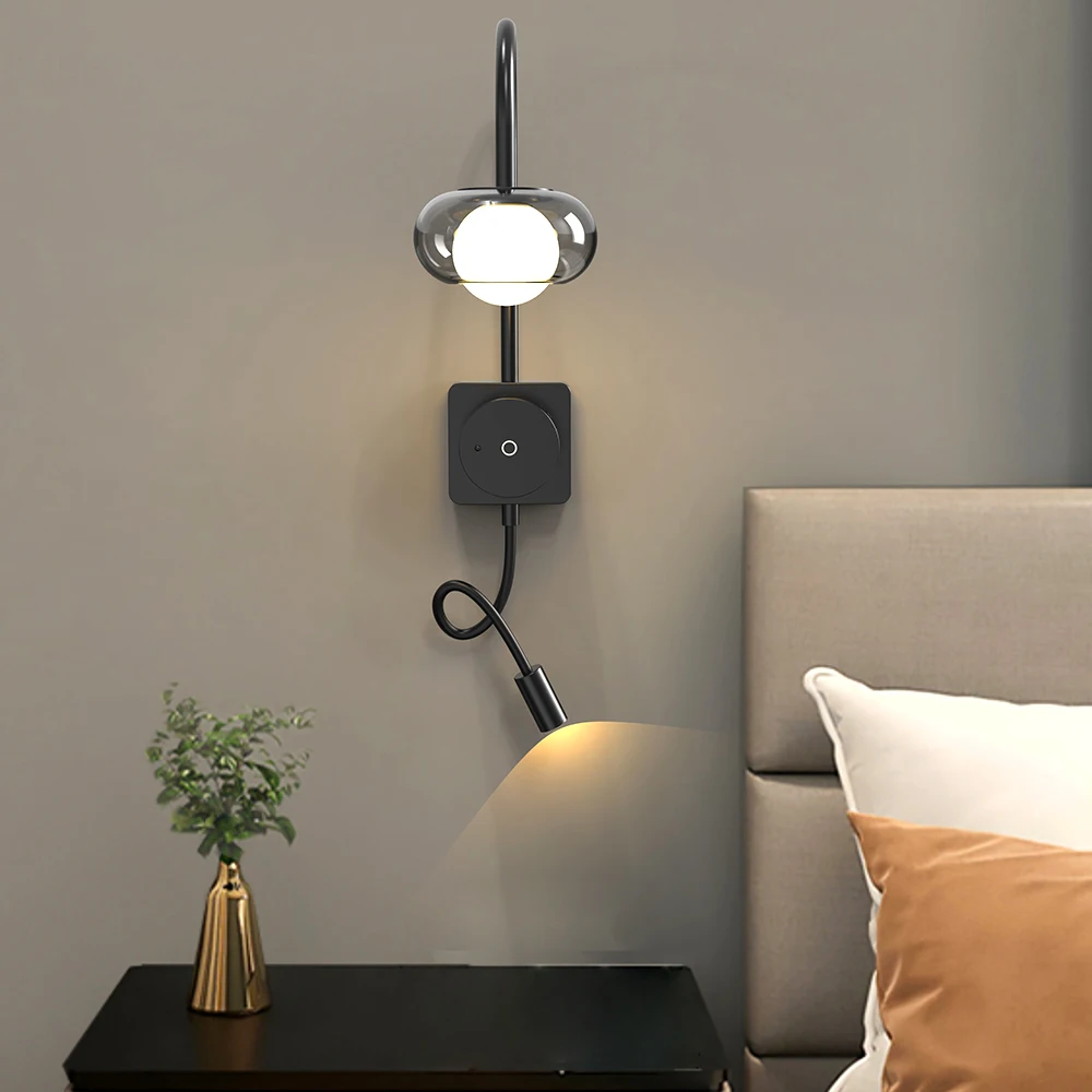 Remote Control Removable Battery Cordless Wall Sconce Hotel Bedside Rechargeable Led Wall Light