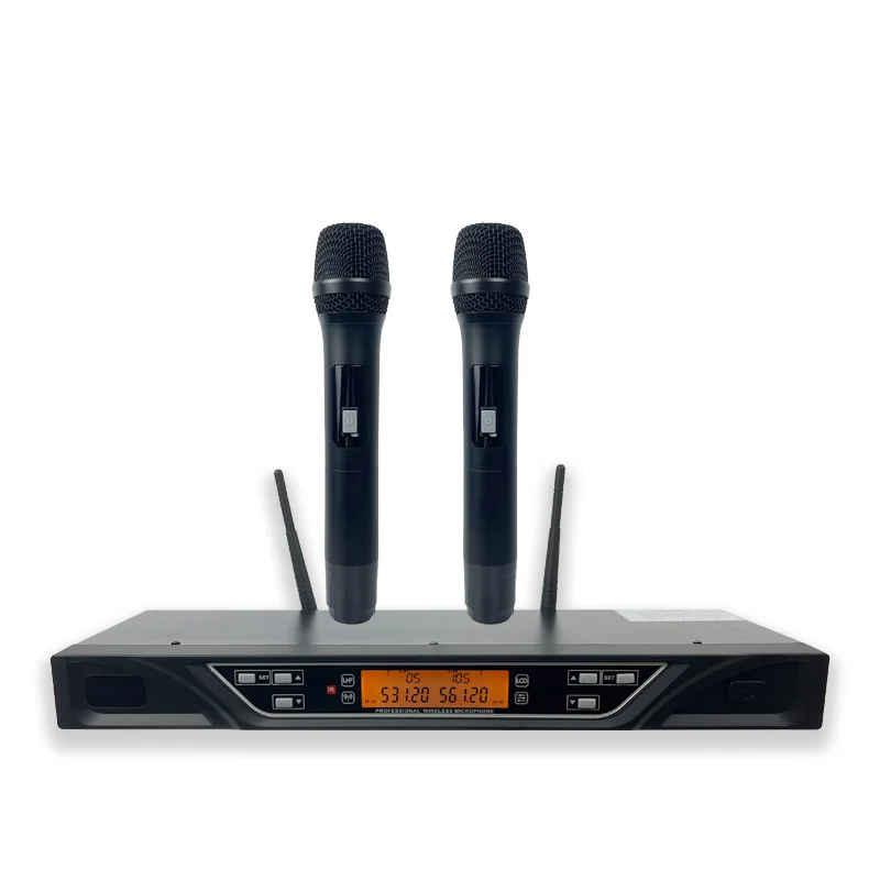 JGM Двойные каналы UHF Беспроводная микрофонная система для речи