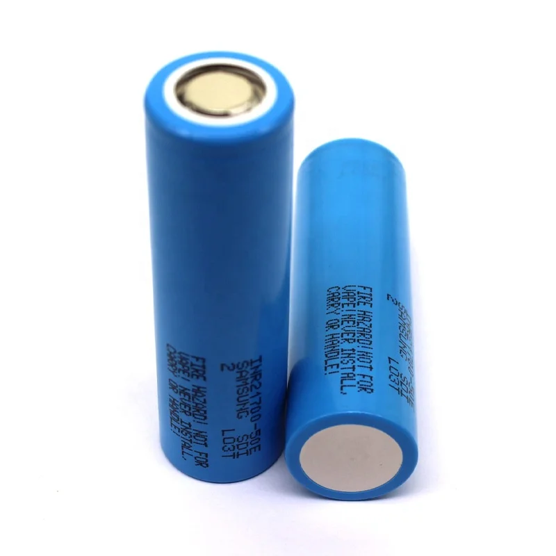 Original Packing INR 21700 50E Battery high discharge deep Cycle lithium rechargeable liion cells