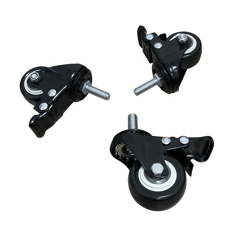 JX005 Medium duty High quality Industrial  Casters trolley wheels for Furniture Swivel Brake or No Brake PVC castor wheel