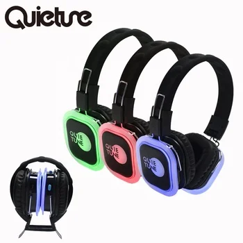 silent  wireless headphone disco sound system comfortable to wear Quiet Clubbing