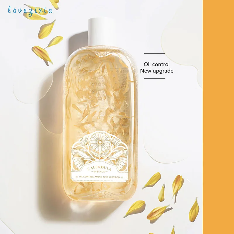 Calendula oil-control amino acid shampoo, silicone-free, anti-dandruff, anti-itch, long-lasting fragrance and oil-rem