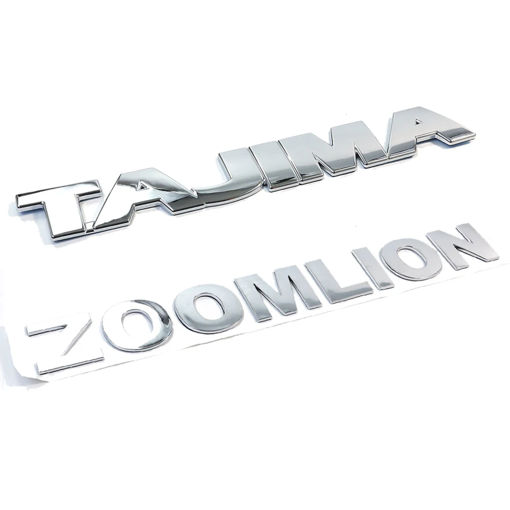 Customized New 3d Chrome Letters Abs Hood Trunk Car Logo Silver Black Design Logo Waterproof Outdoor adhesive 3D car sticker