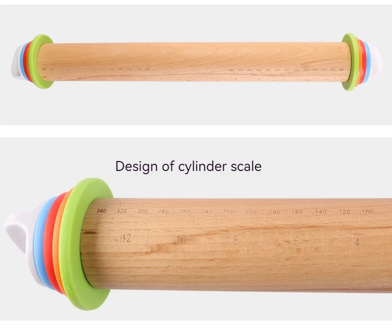 Silicone Rolling Pin for Home Baking & Pastry Various Sizes for Dumpling Wrapper and Dough-Baking Tool