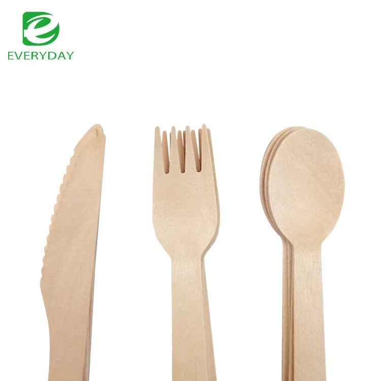 China Manufacture factory price free sample Wooden Eco Friendly  Disposable Cutlery