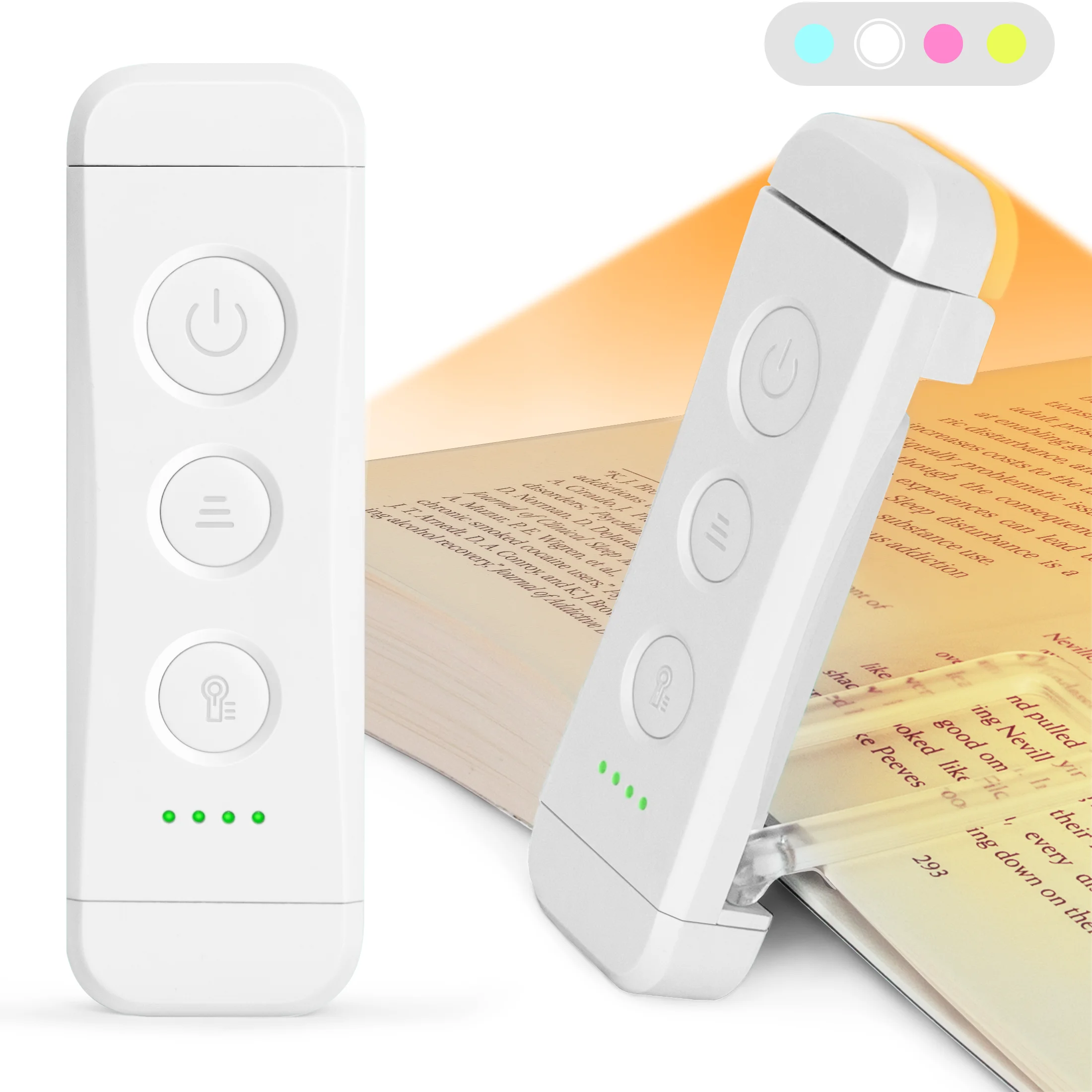 New Design Brand Wholesale USB Rechargeable Reading Light Led Clip Flexible Mini Bookmark Clip On Book Light