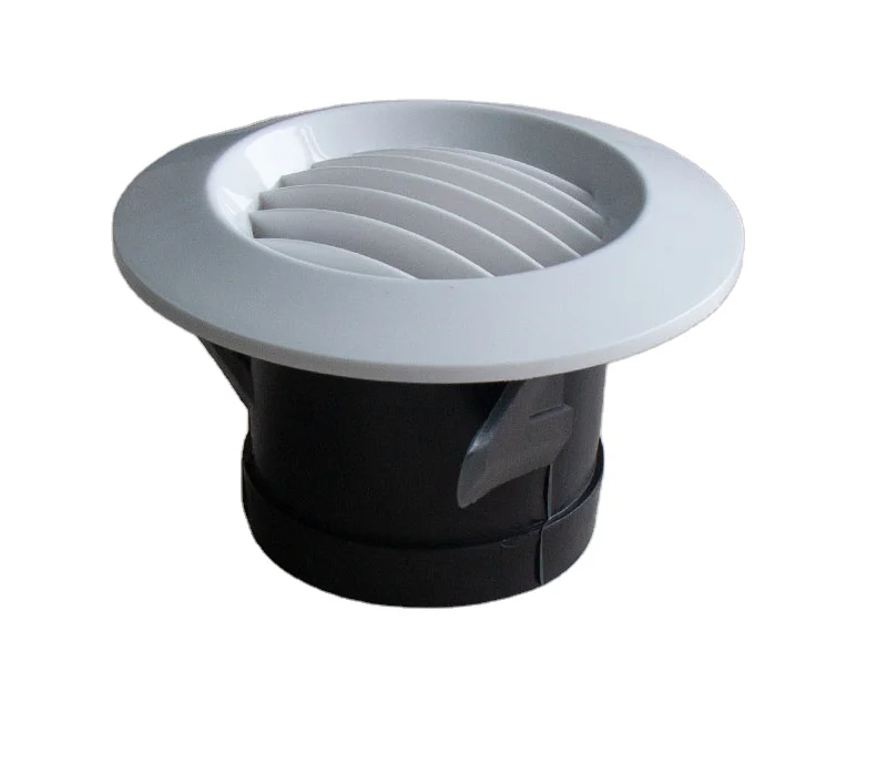 ABS Plastic Round air Vent Ventilation Ceiling Grille Conditioning Cover Grill Walls Heating Cooling Vents