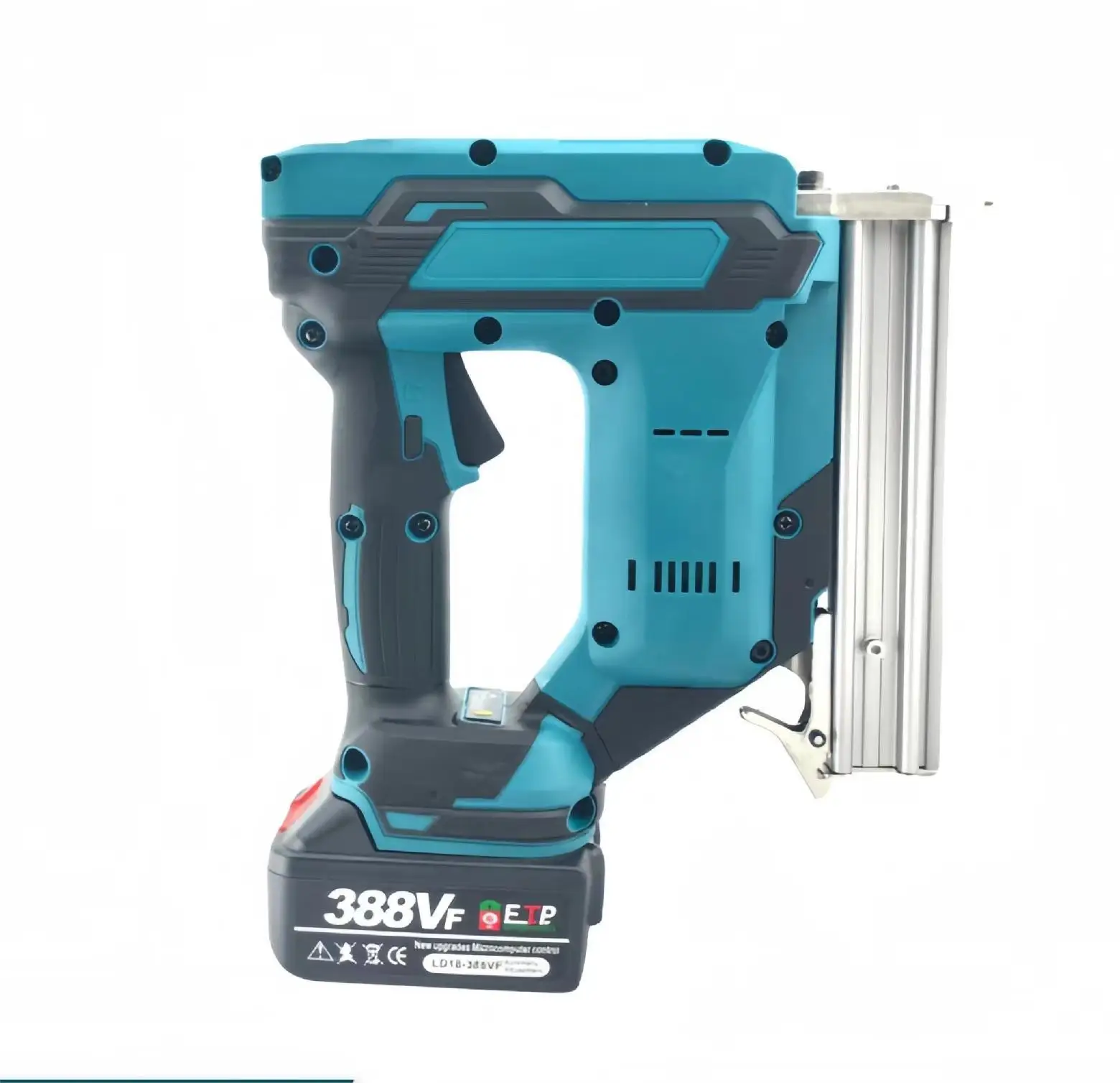 Customized 2-IN-1 Cordless Brad Nailer Stapler Gauge Wood Framing Finish Siding Pin 20V Battery Nail Gun