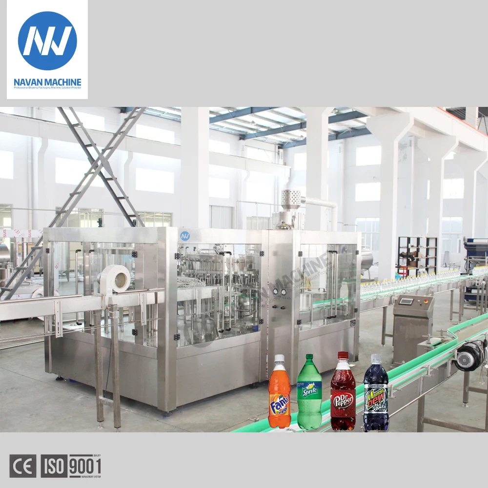 Navan Full Automatic Plastic Bottle Carbonated Drink Filling Machine Carbonated Drink Production Line