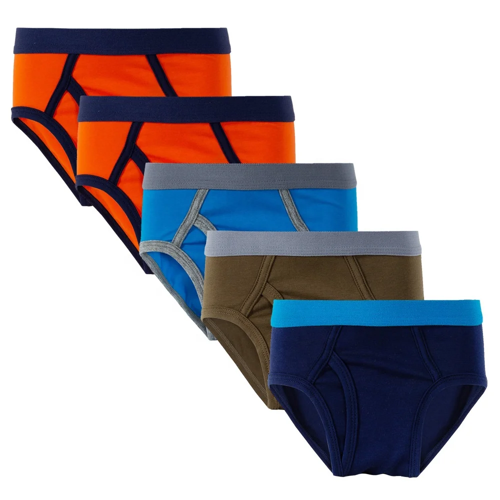 
Wholesale custom soft cozy 95% cotton 5% spandex boys boxer shorts underwear brief 