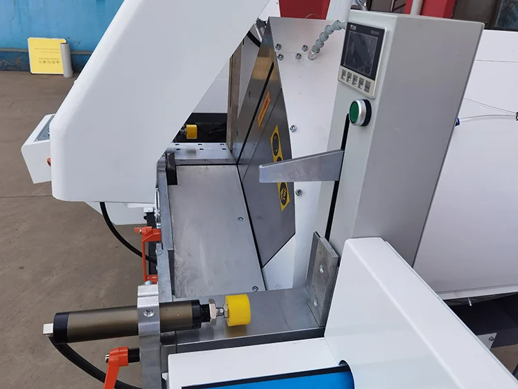 Aluminum profile digital display double mitre saw cutting machine two head window cutter 45/90 degree