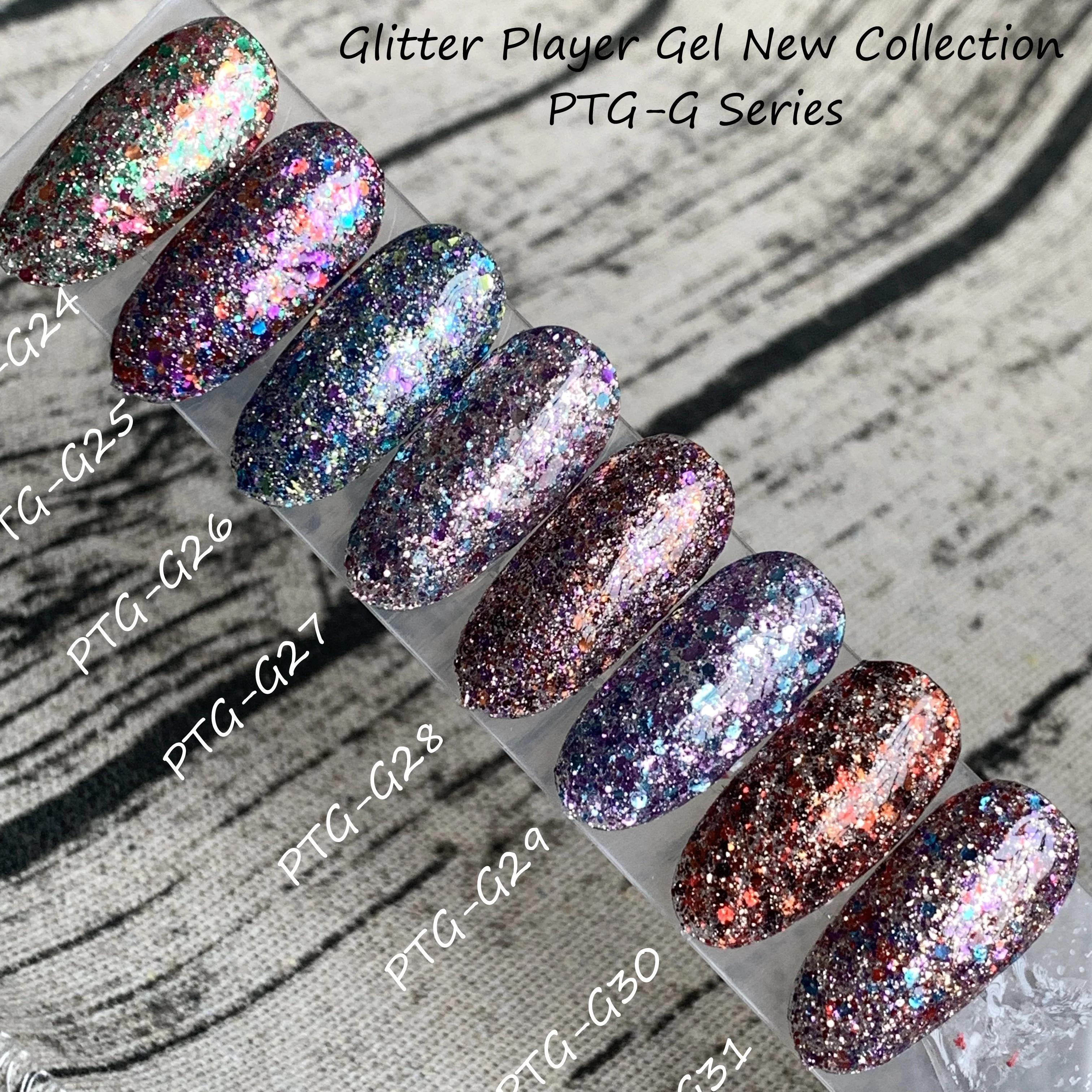 Hot sell OEM and ODM glitter playergel nail polish uv gel
