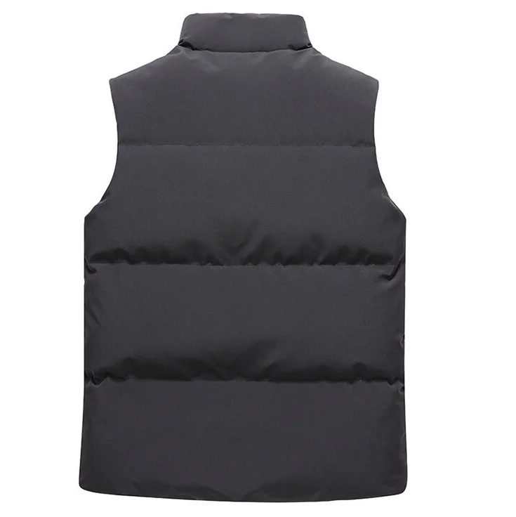 Wholesale Unisex Breathable Stand Collar Down Puffer Vest Men Vest for Men