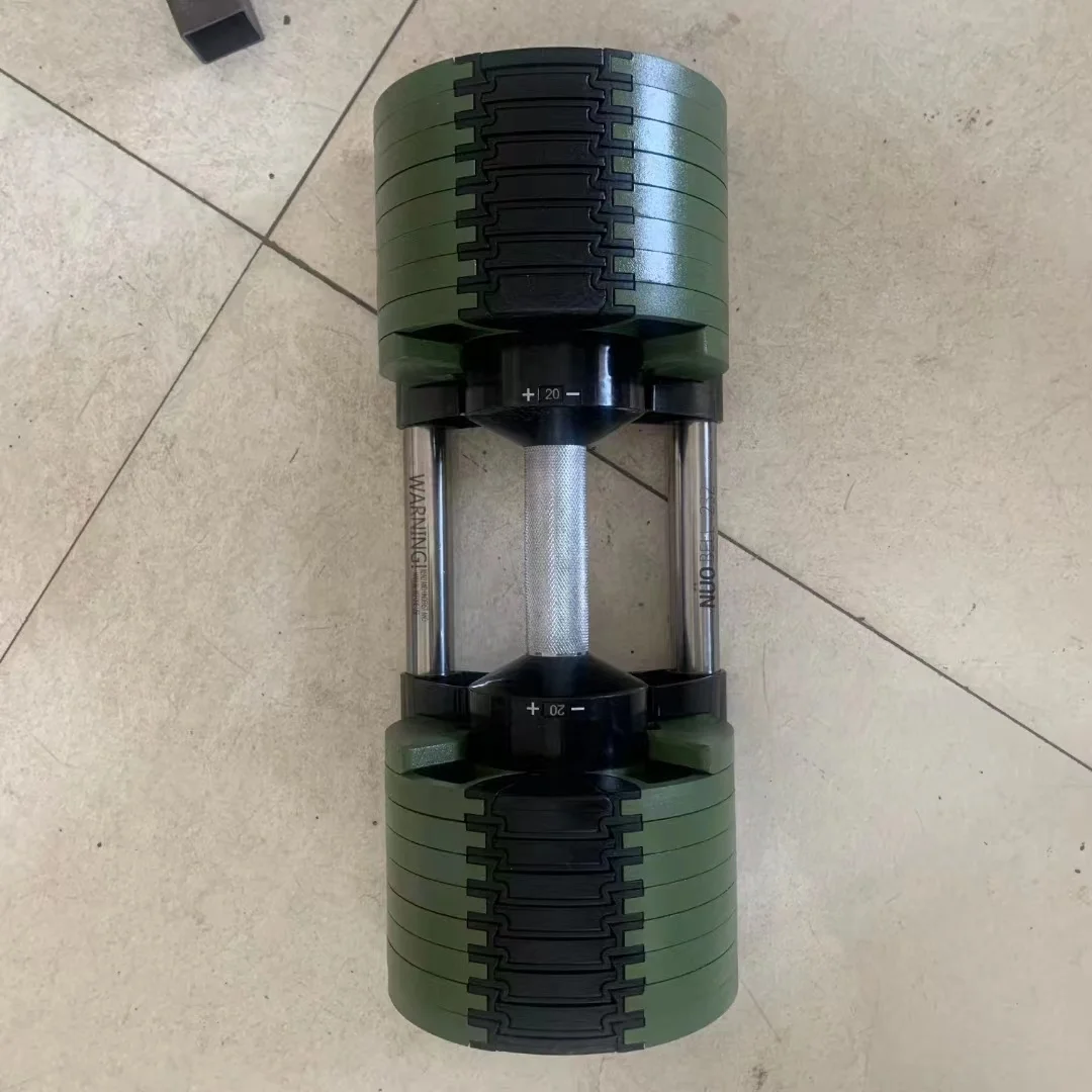 ONESTARSPORTS Factory Price Hot Sale Free Weights Cast Iron 20kg32kg Adjustable Dumbbell with Anti-Slip Metal Handle