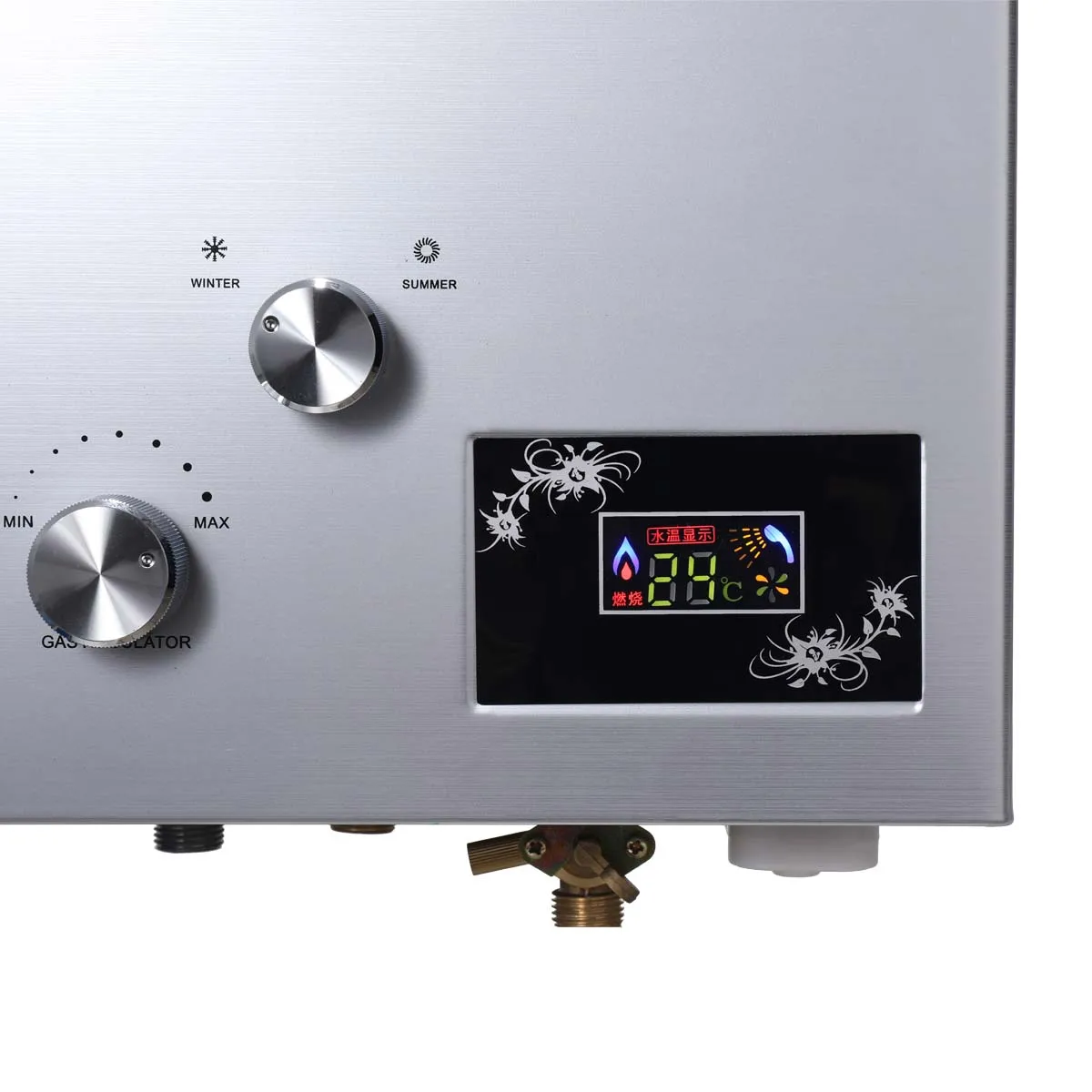  New Design 12L 24KW 3.2GPM Energy Efficient Residential Smart Instant LPG Portable Stainless Steel Geyser Camping Water Heater