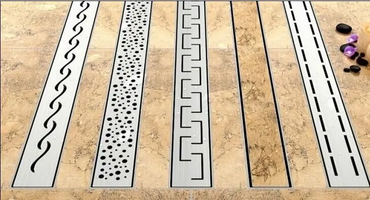 wash basin siphon sink drainer steel bathroom water drainage concrete drain covers linear drain