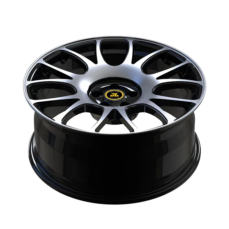 Jiangzao hot sale forged wheels 17 18 19 20 21 22 23 24 inch 5x112 5x120 size gloss black machined face for car