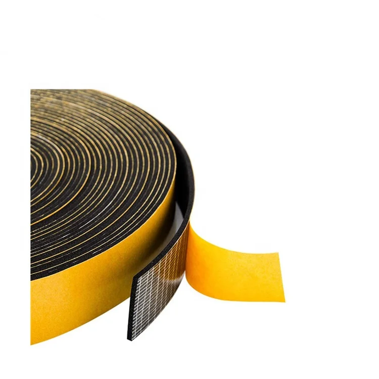 CR high elasticity Neoprene sealing strip 3M double sided foam tape strip sheet
