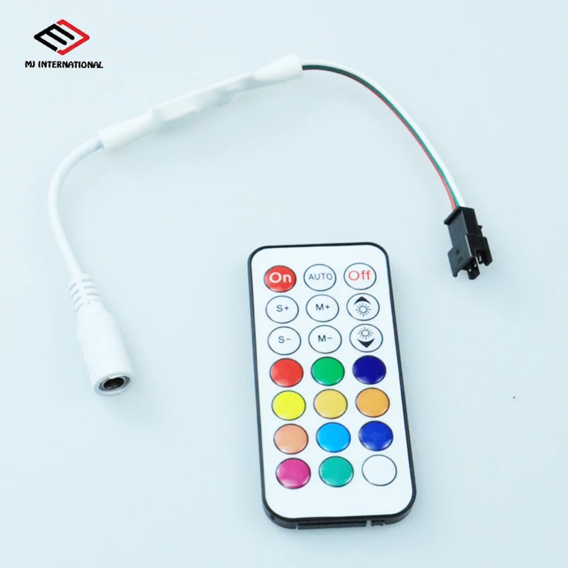 PCB плата RF пульт дистанционного управления 21 клавиши WS2812B WS2811 RGB Цифровой светодиодный