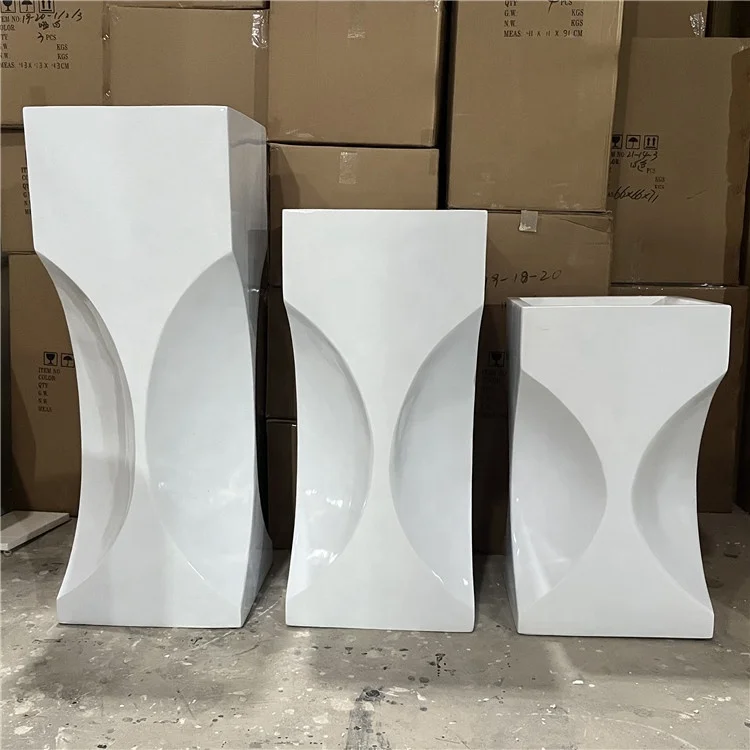 Natural Stone Garden Style Pillar Pots Columns Pillars for Villa Decoration