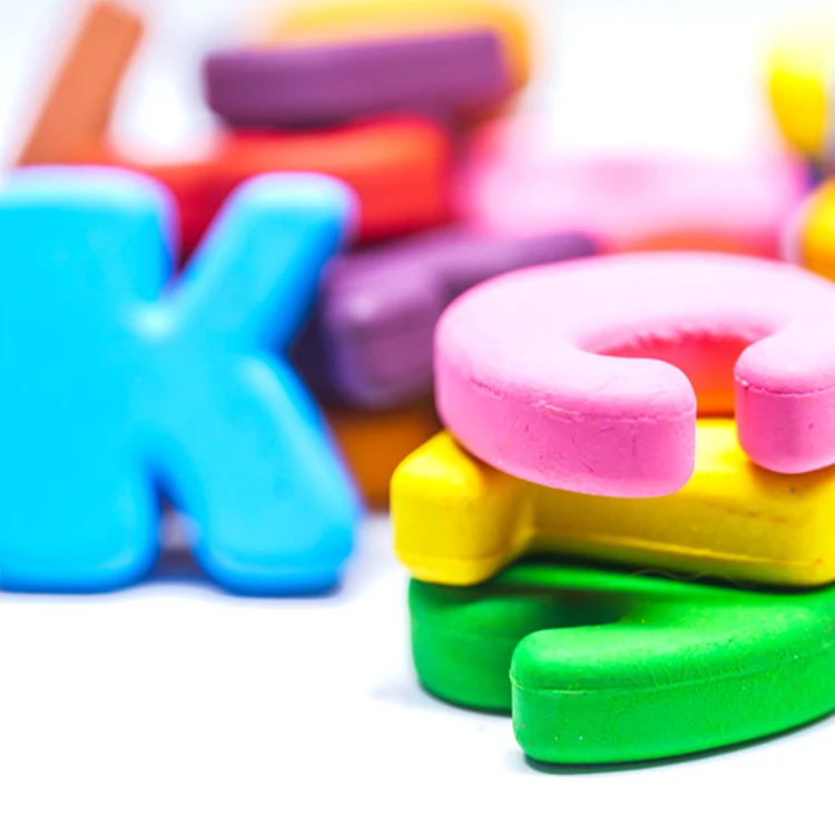 8 Colors Radom Combination Shape Flexcils 3D Letters Plastic Crayon Box bendable for