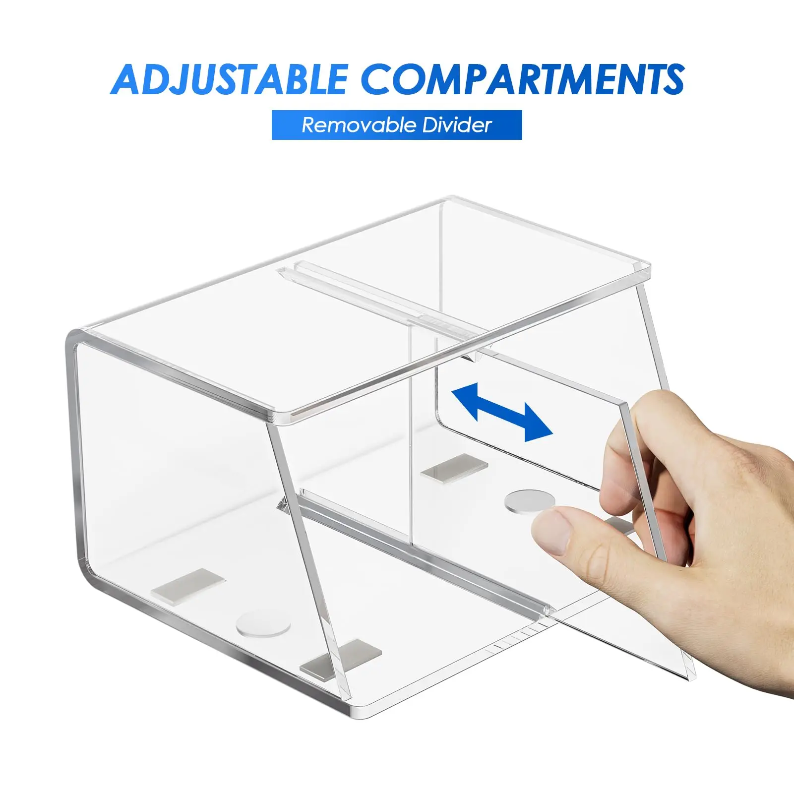 Magnetic Clear Dry Erase Marker Holder Refrigerator Whiteboard Wall Storage Cabinet Organizer Acrylic Magnetic Pen Holder