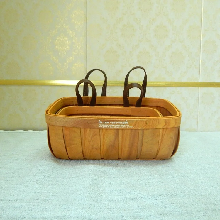 Деревянная корзина для хранения в форме тыквы