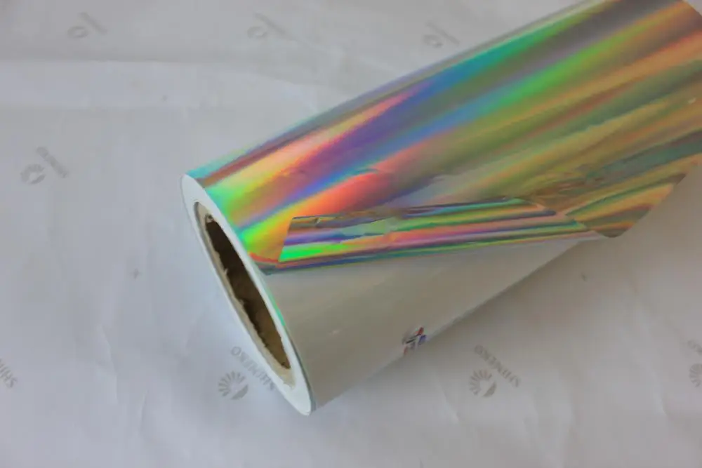 PET water resistant antistatic holographic car wrap vinyl wrap reflective film label