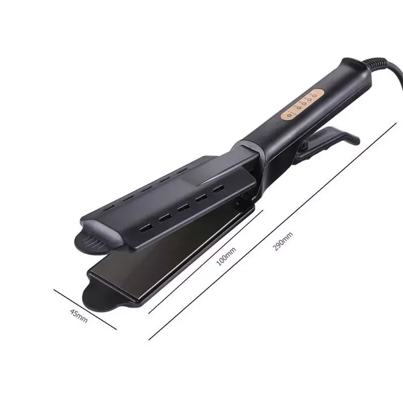 2 in 1 Professional Custom Private Label Nano Titanium Plates Digital Ionic Dual Voltage flat iron Hair Straightener